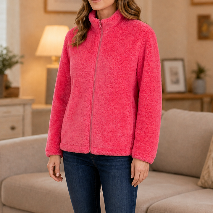 Velora | Fleecejacke mit Stehkragen – Weich und Warm für Frauen