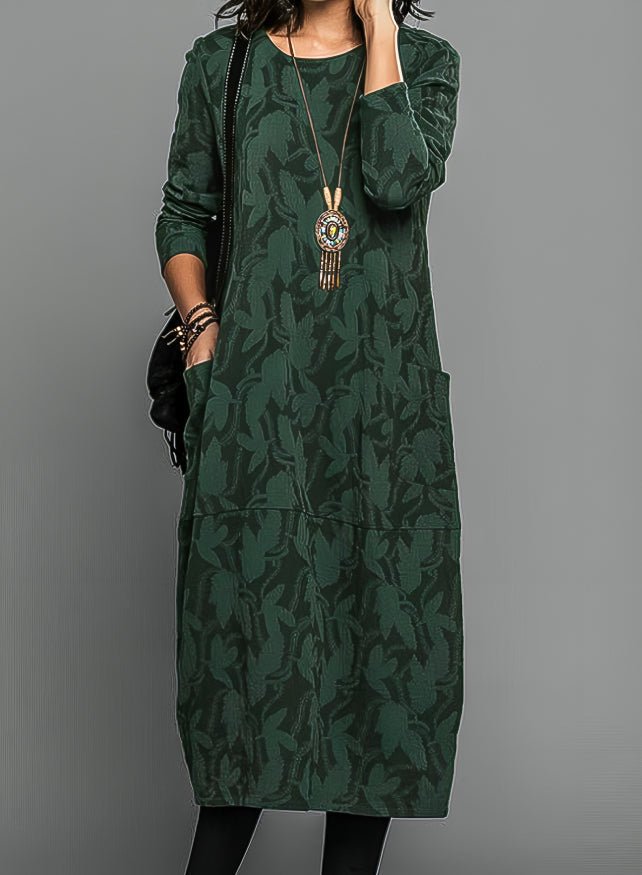 Leah | Winter Dress – Elegant Style with Convenient Pockets
