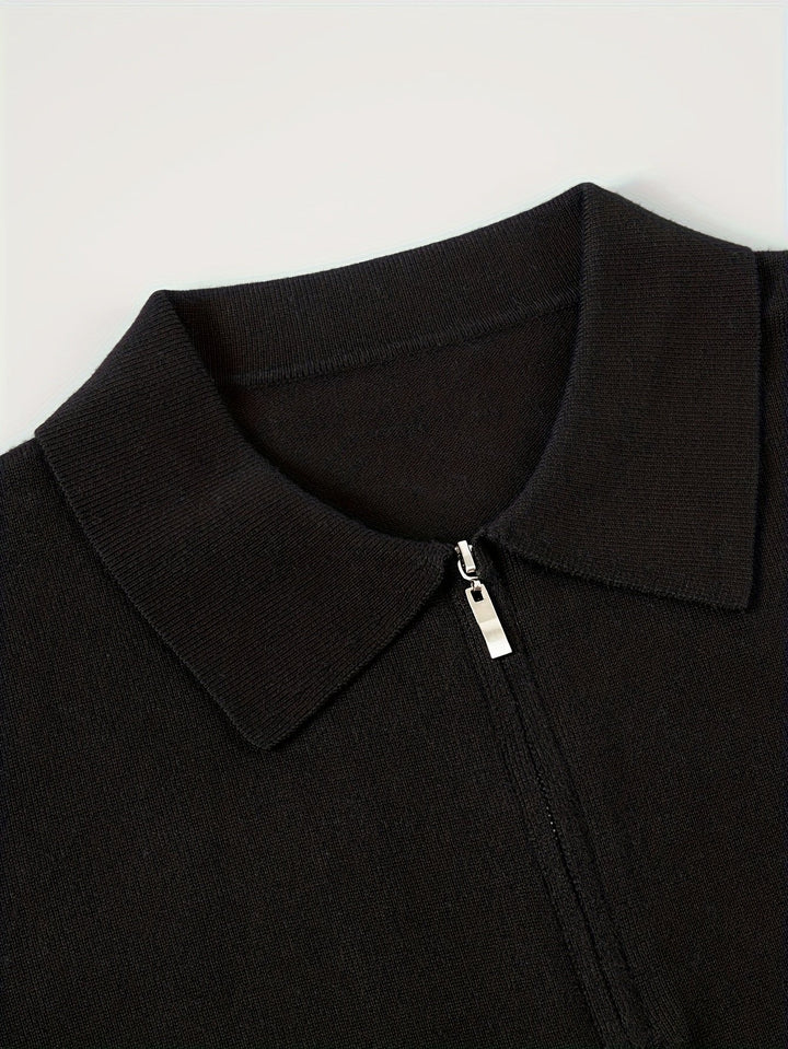Donovan | Quarter-Zip Polo Sweater for Men – Effortless Style