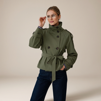 Elena | Feminine and Elegant Trench Coat with Waist Belt