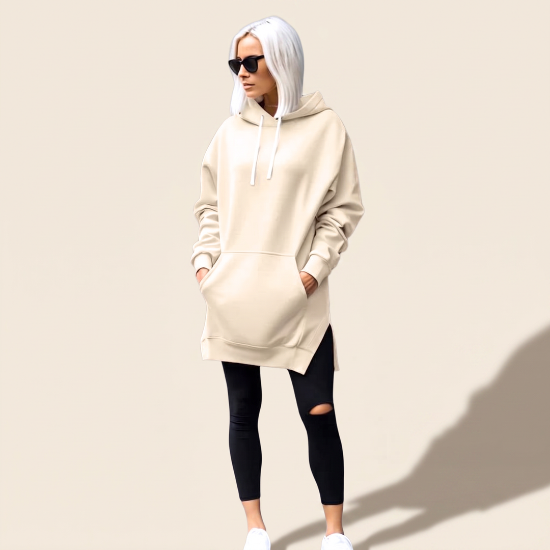 Avelmere | Hoodie Kleid – Kuschelige Fleece-Qualität für Damen