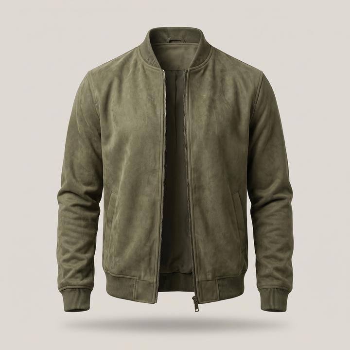 Classic | Suede Zip Bomber – Modern Look für Männer