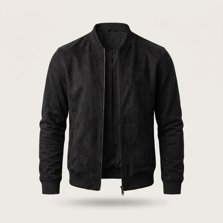 Classic | Suede Zip Bomber – Modern Look für Männer