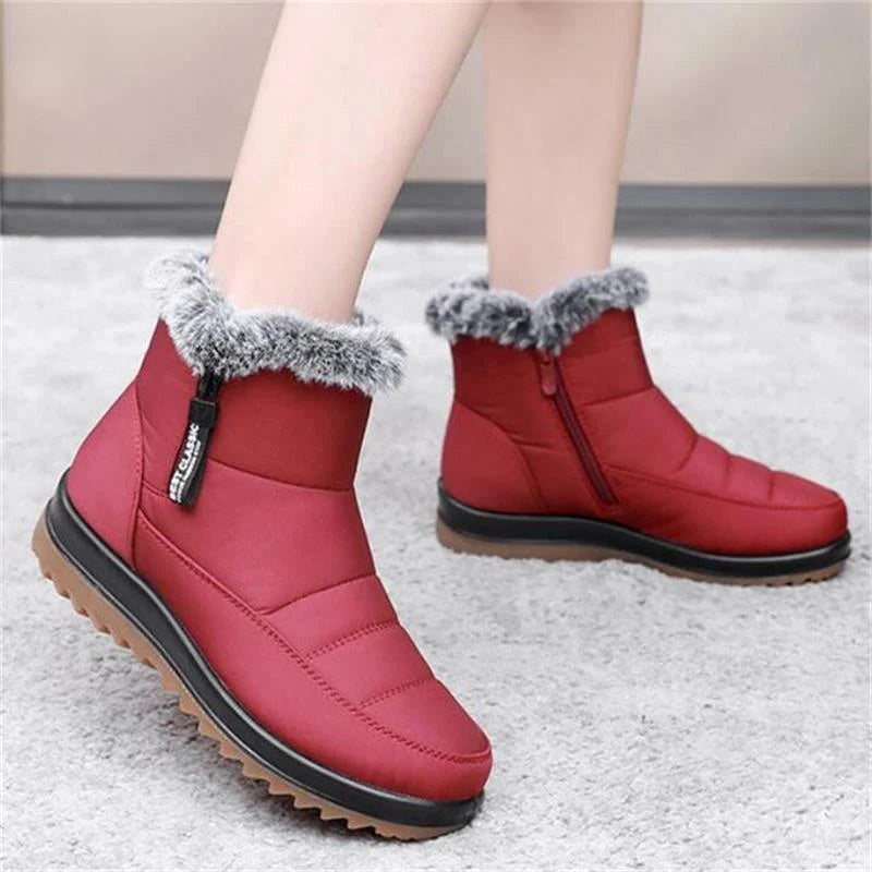 Warmalia | Slip-On Snow Boots mit Kunstpelz-Futter