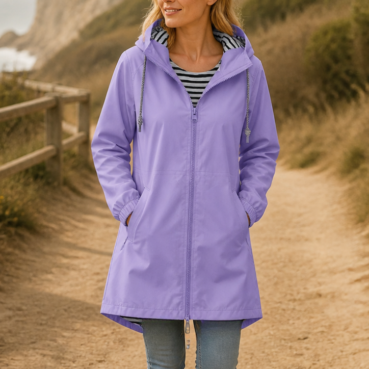 Rainfell | Wasserabweisende Kapuzen-Regenjacke