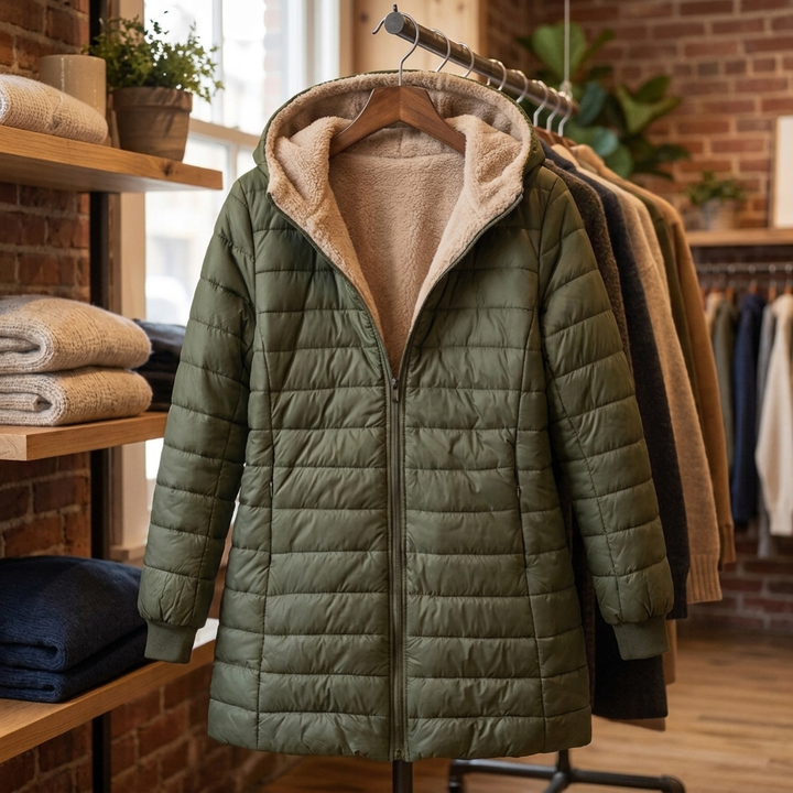 DAHLIA | Mid-Length Parka – Bequeme Übergangsjacke