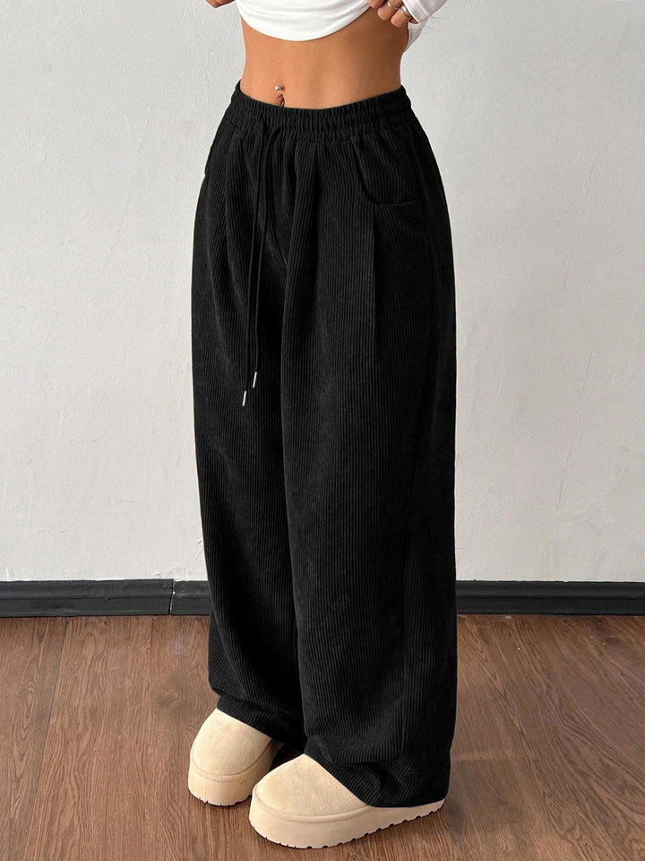Drune | Cordhose – Weites Bein mit Kordelzug für Damen