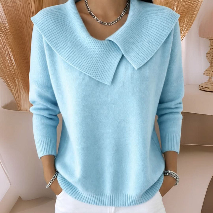 AMARA | Strickpullover mit elegantem Kragen