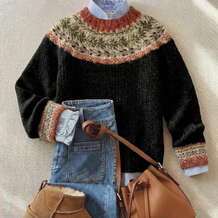 Eleanor | Nordic Heritage Knit Sweater for Women
