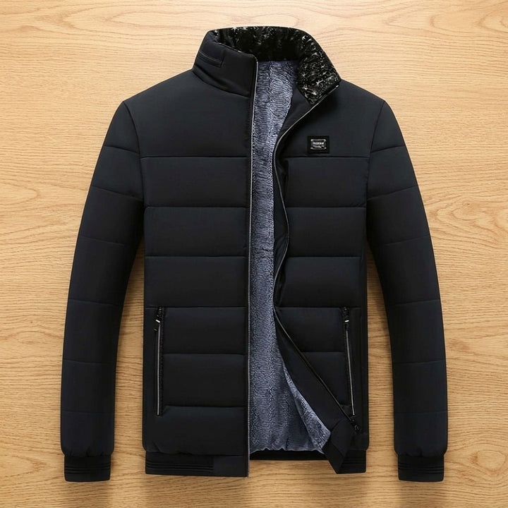 Dominik | Steppjacke für Herren – Gefütterte Winterjacke mit Stehkragen