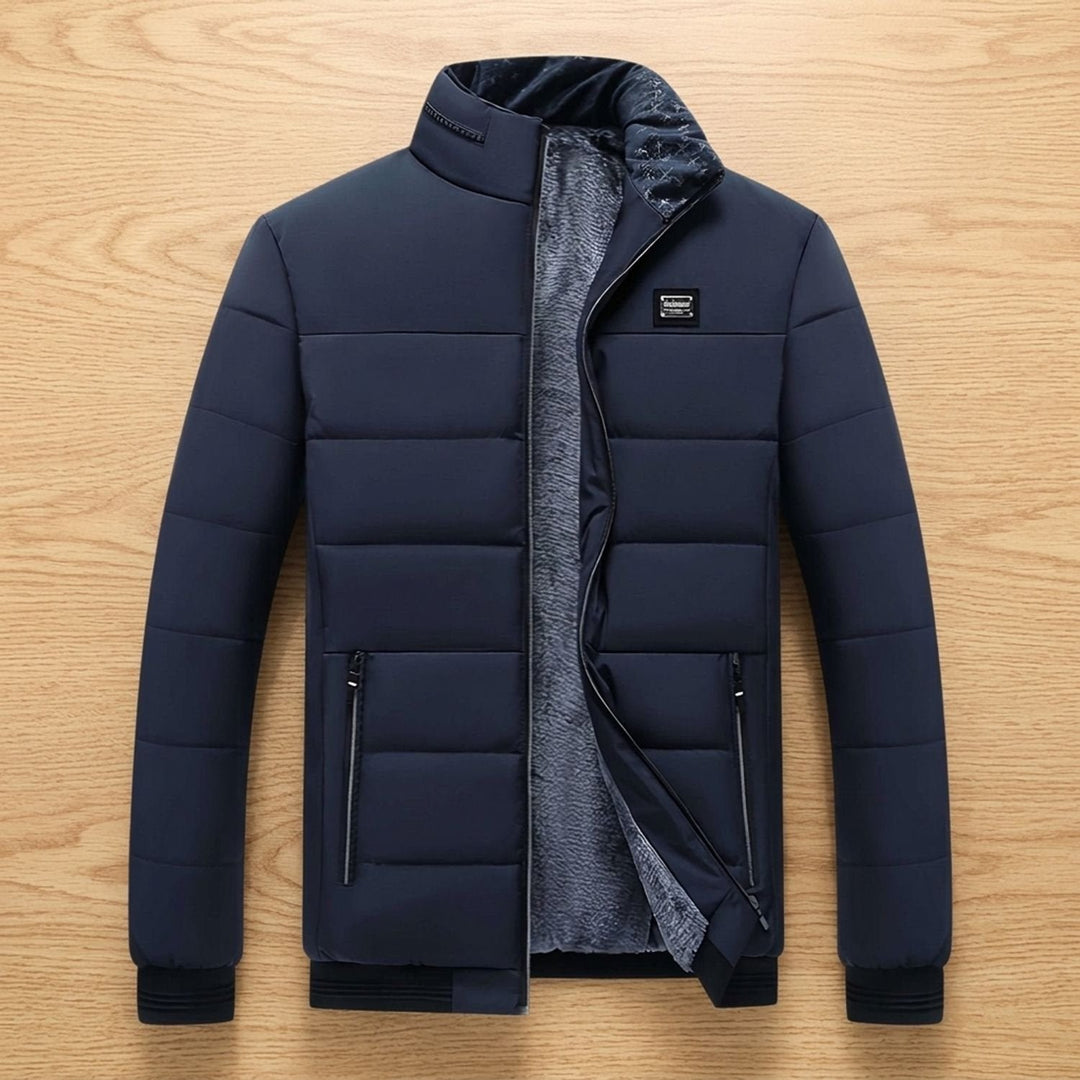 Dominik | Steppjacke für Herren – Gefütterte Winterjacke mit Stehkragen