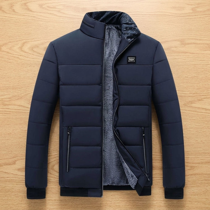 Dominik | Steppjacke für Herren – Gefütterte Winterjacke mit Stehkragen