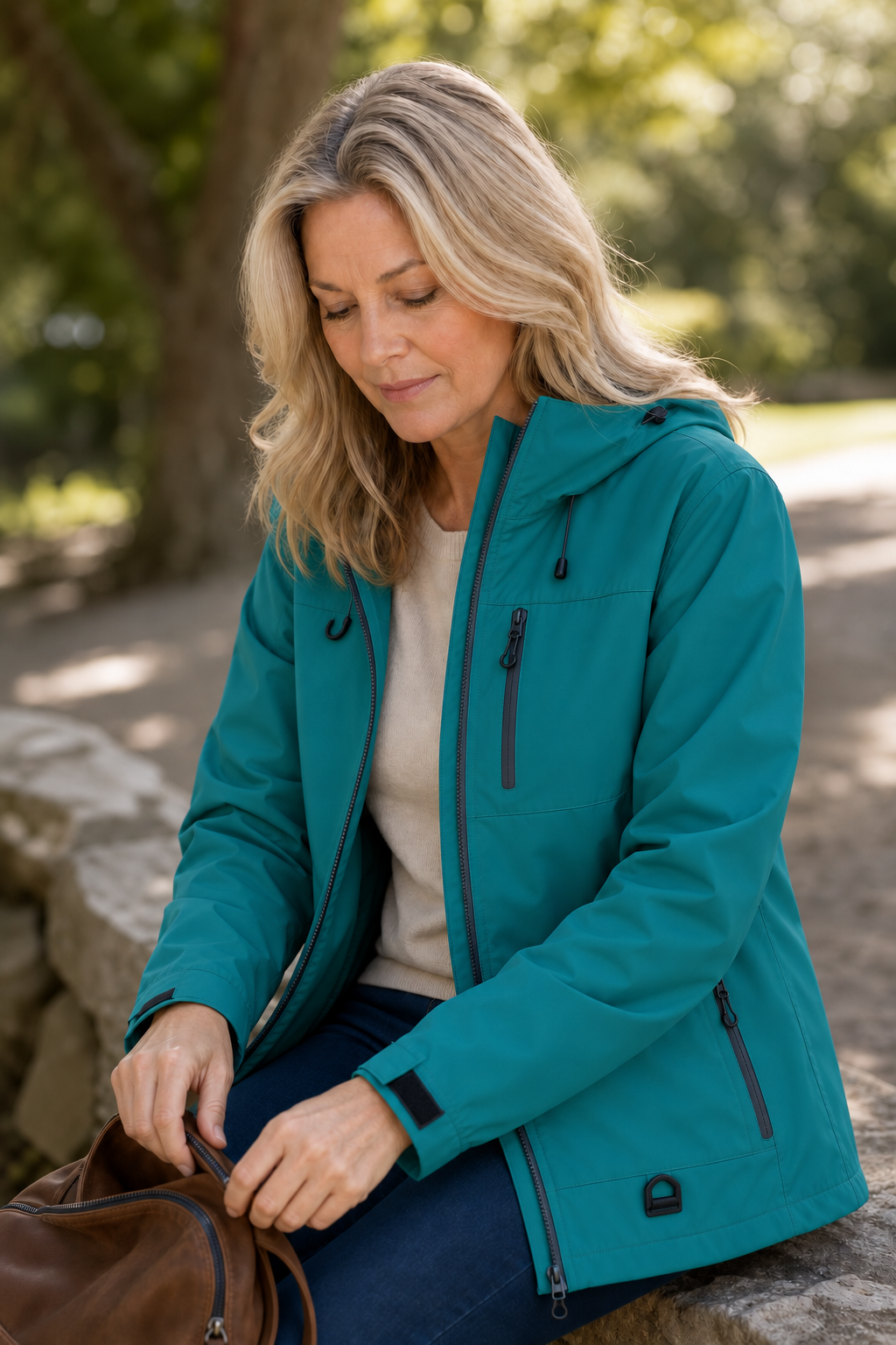 Weathergo | Wasserdichte Winddichte Regenjacke für Frauen