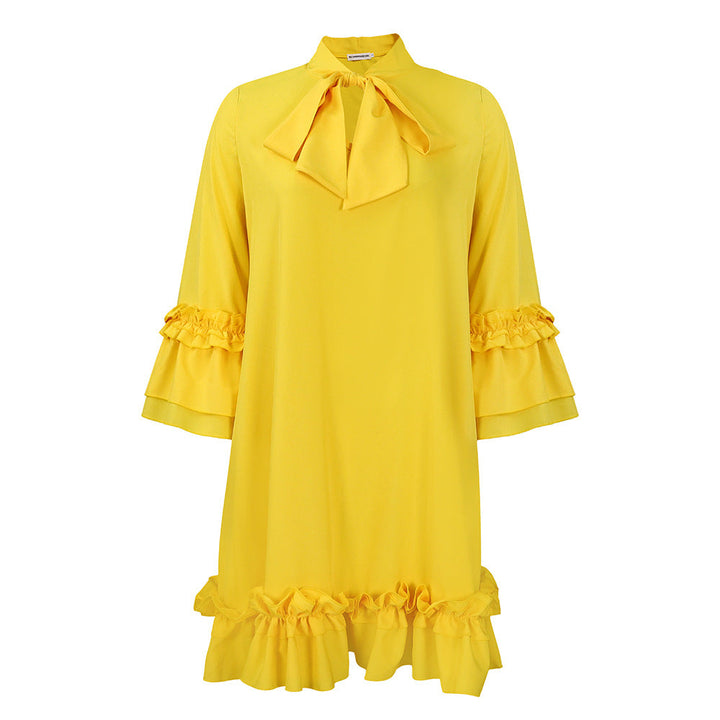 Rosalie | Graceful and Romantic Ruffled Tunic Dress