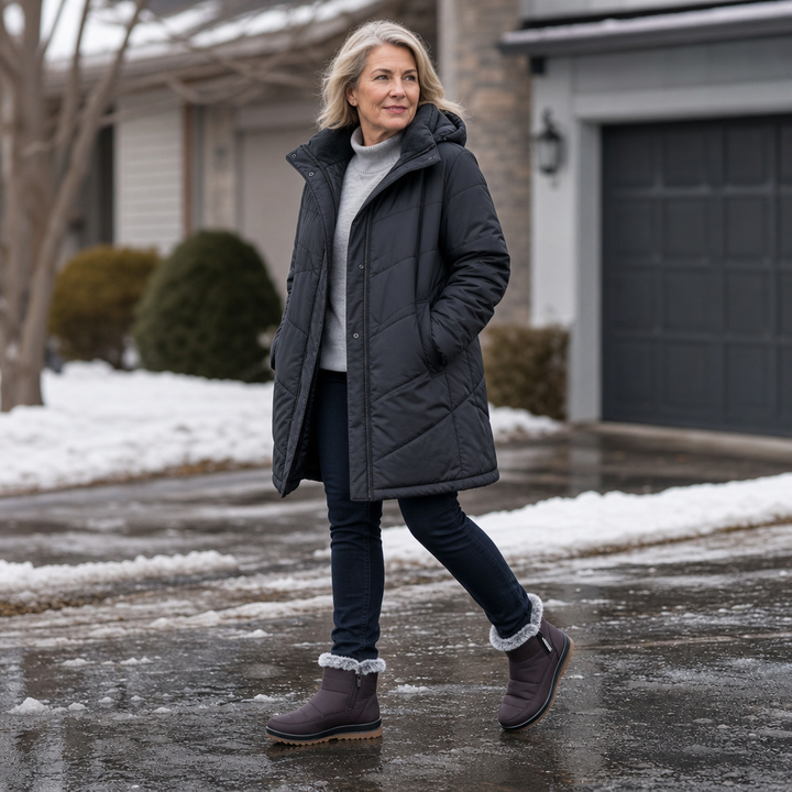 Warmalia | Slip-On Snow Boots mit Kunstpelz-Futter