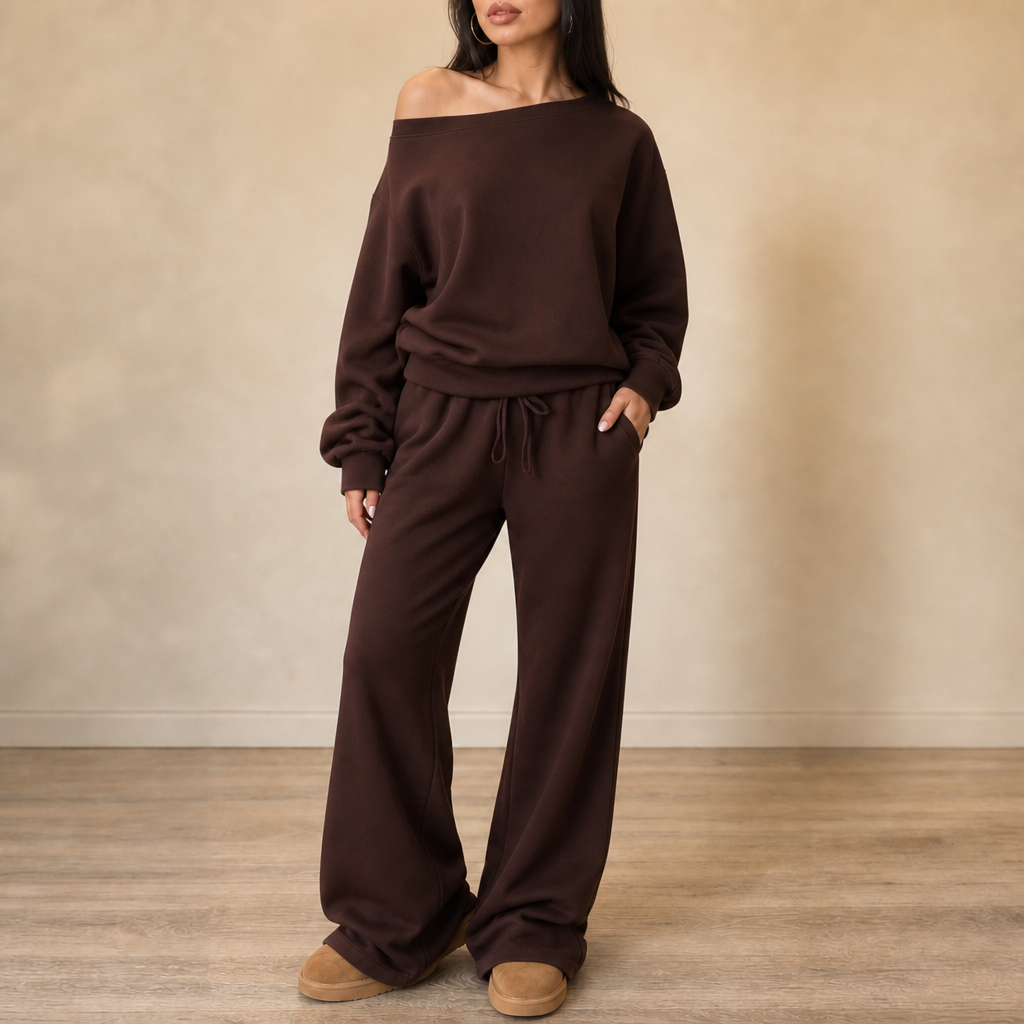 Line & Leisure | Wide-Leg Lounge Set – Bequem und Stilvoll