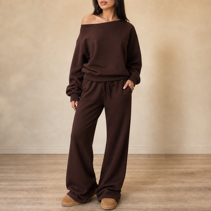 Line & Leisure | Wide-Leg Lounge Set – Bequem und Stilvoll