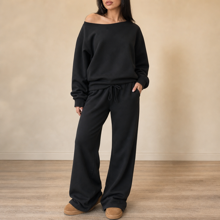 Line & Leisure | Wide-Leg Lounge Set – Bequem und Stilvoll