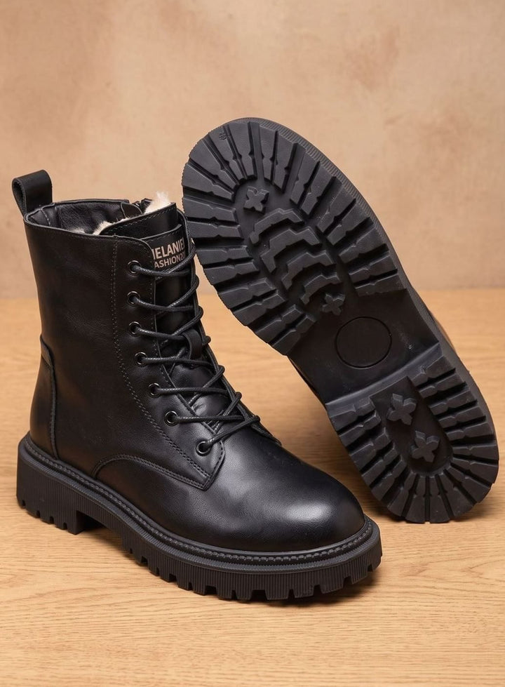 Elfriede | Stiefeletten – Gefütterte Schnür-Ankle-Boots für Damen