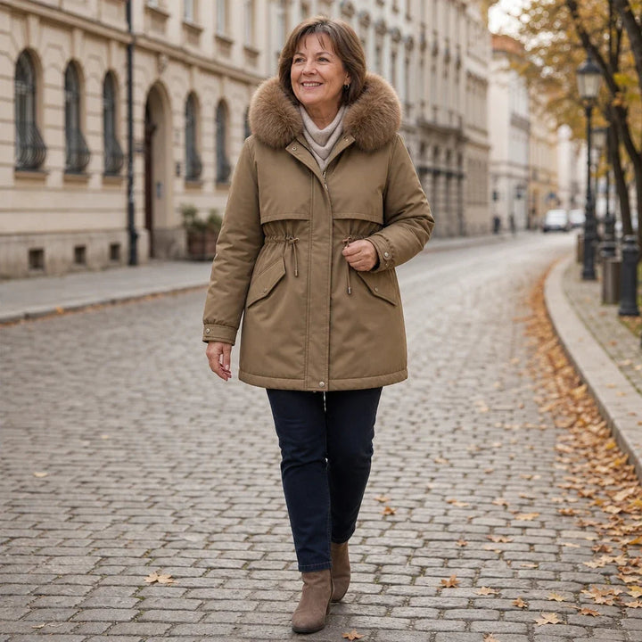 Velora | Mid-Length Parka – Plush-Lined für modische Wärme