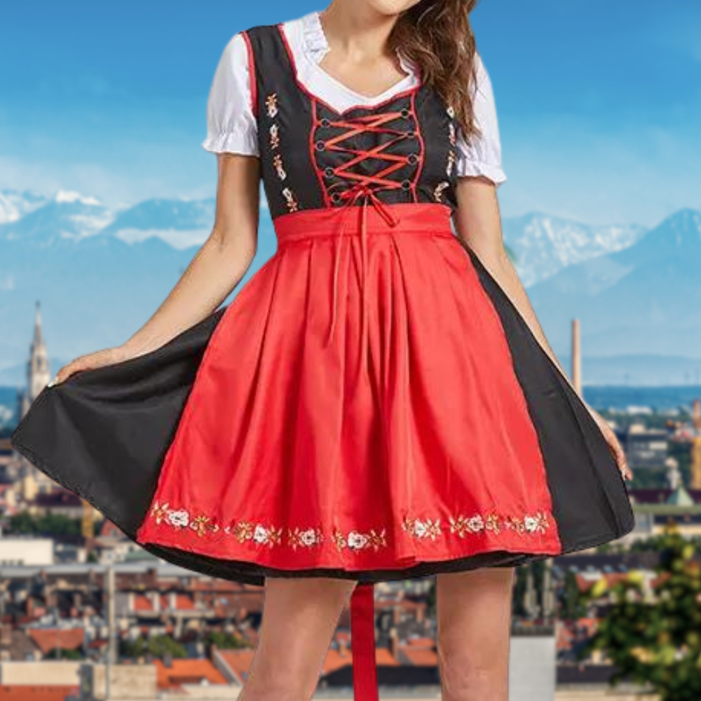 Hannah | Traditionelles Oktoberfest Dirndlkleid Mit Schürze