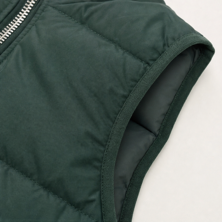 Layerwell | Quilt-Weste Hoodie und Jogginghose Set