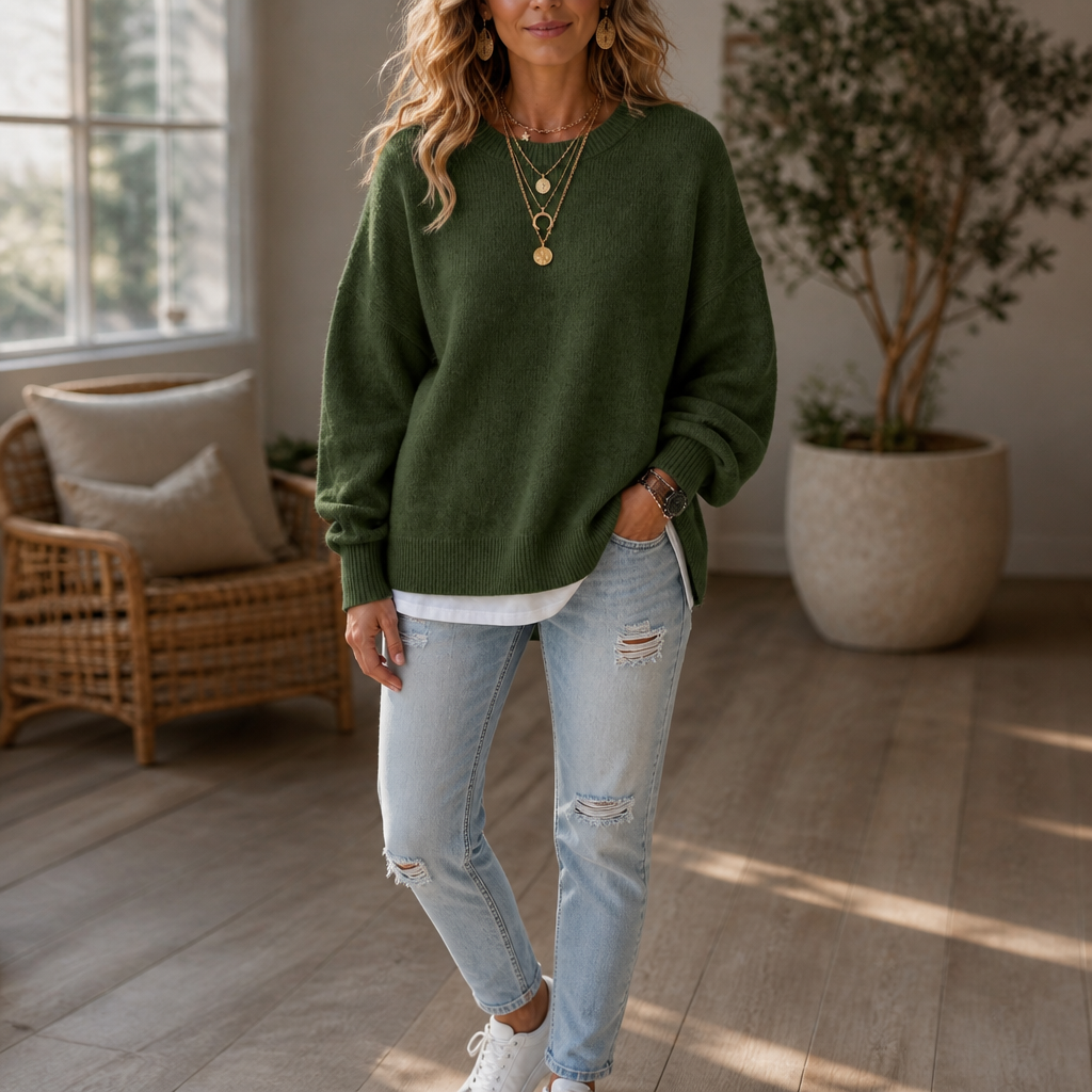 Wearbella | Chunky Knit Sweater mit Lantern-Sleeve und Drop-Shoulder