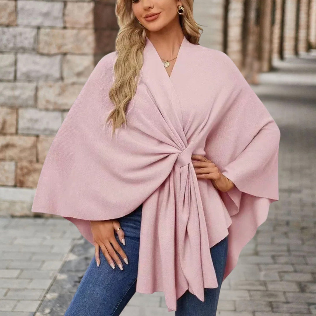 Veronika | Oberteil im Cape-Stil mit Frontknoten für Damen