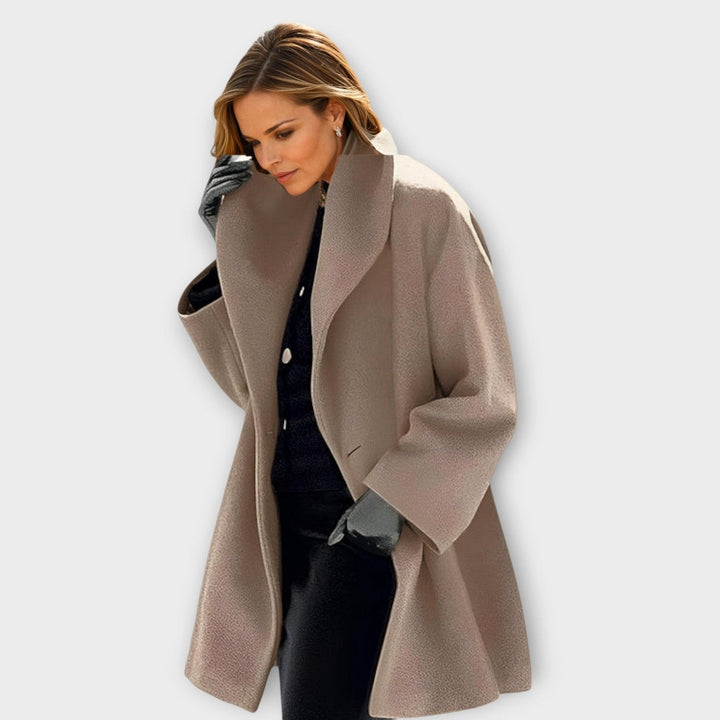 Claire | Wool Coat – Stylish Windproof Design for Women