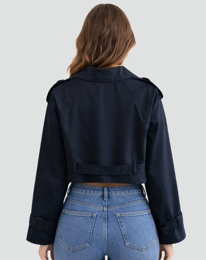 Selina | Kurzer Taillierter Trenchcoat Mit Eleganter Silhouette