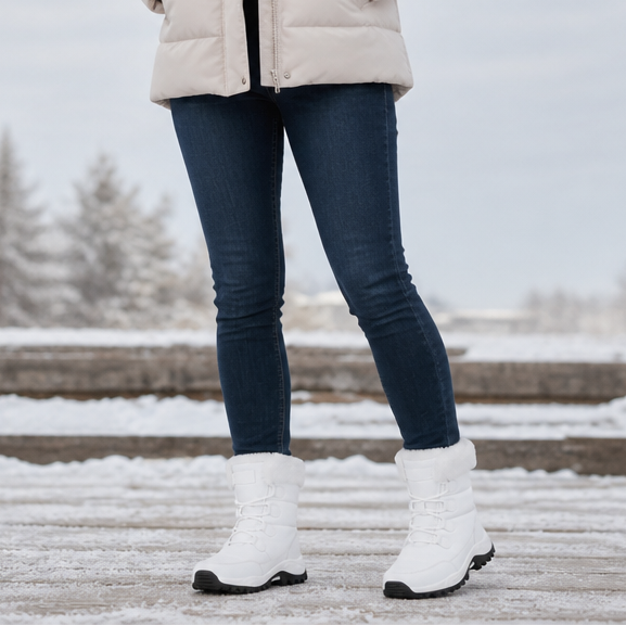 Cozywalk | Fleece-Lined Platform Snow Boots für Frauen