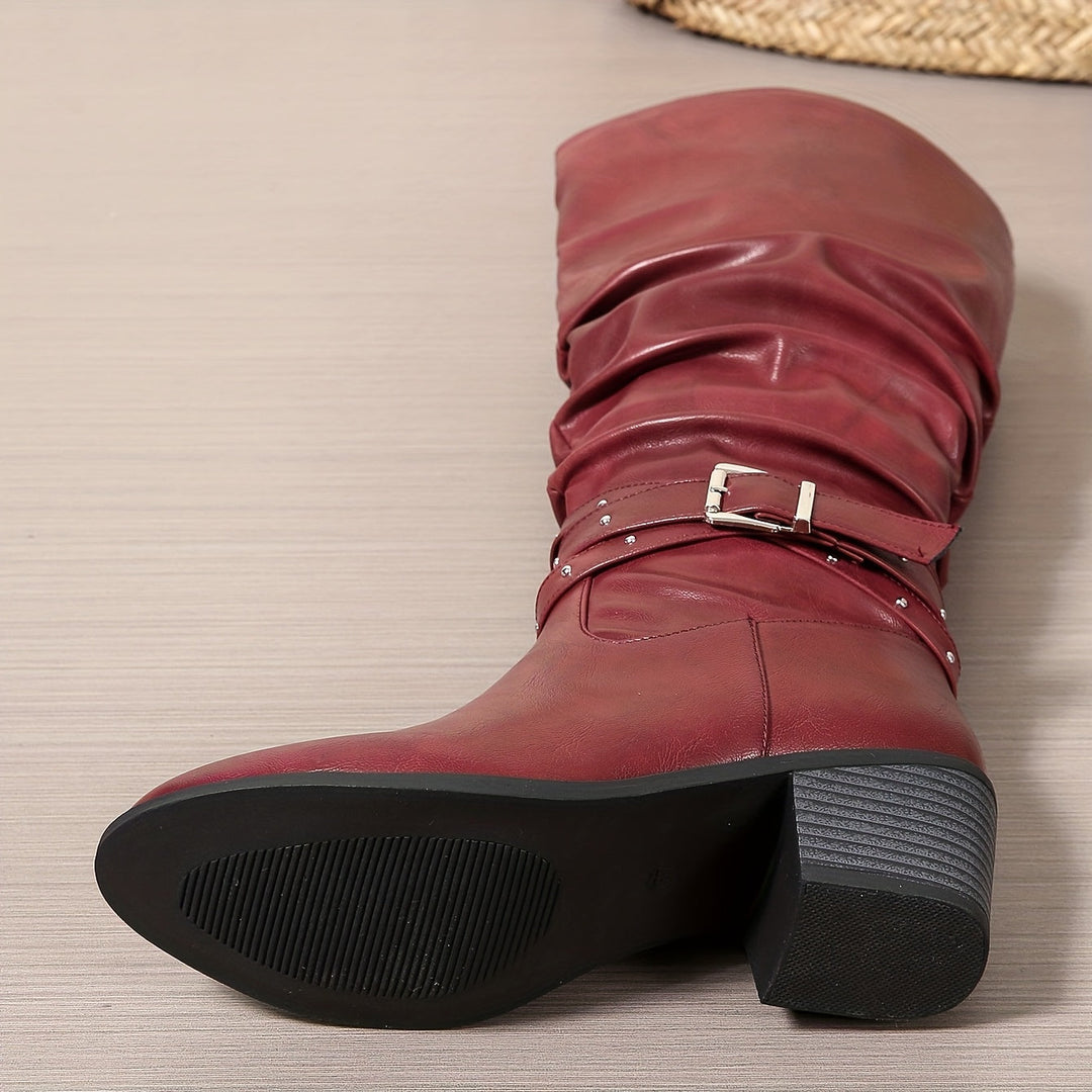 Ragnhild | Stilvolle Kniehohe Slouch-Stiefel Für Jeden Tag