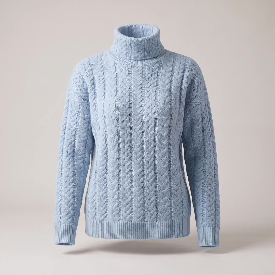VIVARA | Cashmere Knit – Eleganter Turtleneck Pullover für Frauen