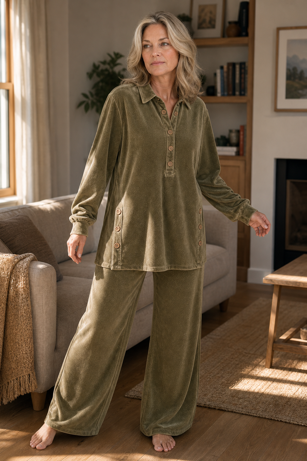 Velvetta | Velvet-Look Lounge-Set für Stilvolles Entspannen