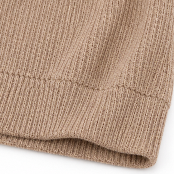 Wovella | Ribbed Knit Hoodie Sweater – Bequem und Vielseitig für Frauen