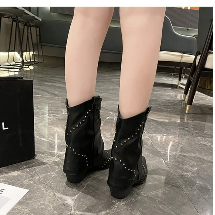 Valentina | Markante Western-Stiefel Mit Nieten Für Damen