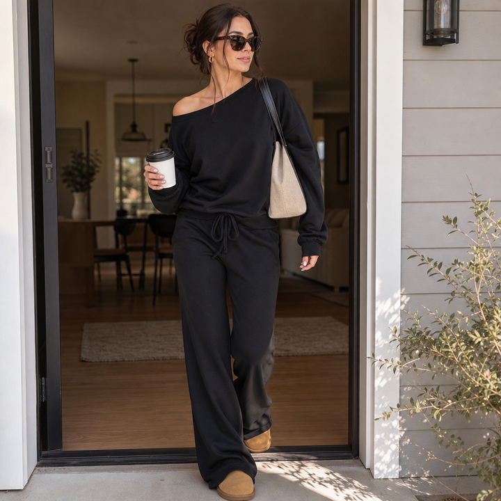 Line & Leisure | Wide-Leg Lounge Set – Bequem und Stilvoll