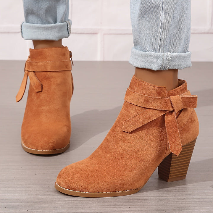 Lea | Elegante Und Moderne Stiefeletten Mit Schleifen-Detail