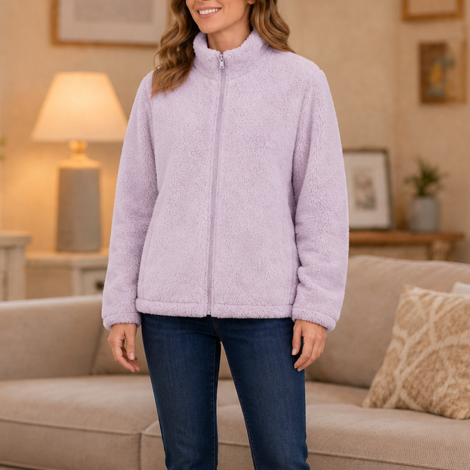 Velora | Fleecejacke mit Stehkragen – Weich und Warm für Frauen