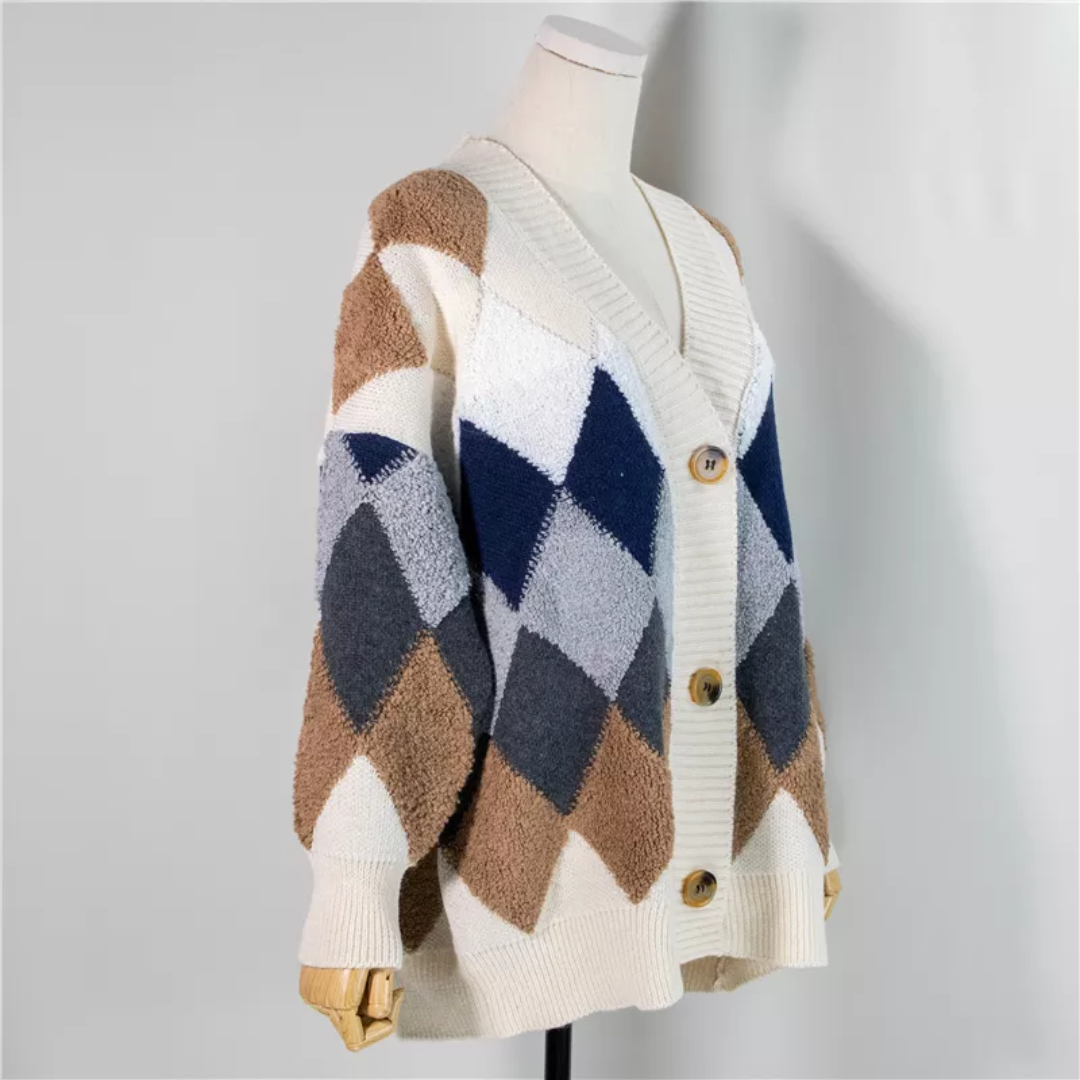 Maya | Moderne und Oversized Damen Strick Strickjacke