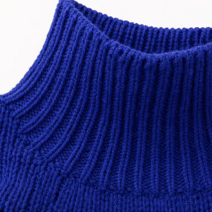 Cozette | Braided Cable-Knit Turtleneck Sweater – Warm & Stylish