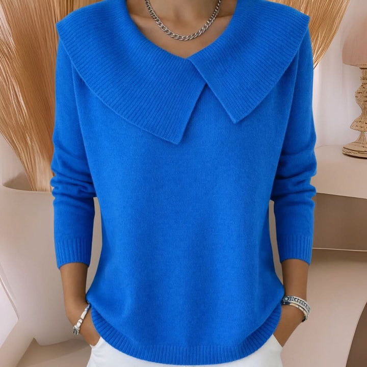 AMARA | Strickpullover mit elegantem Kragen