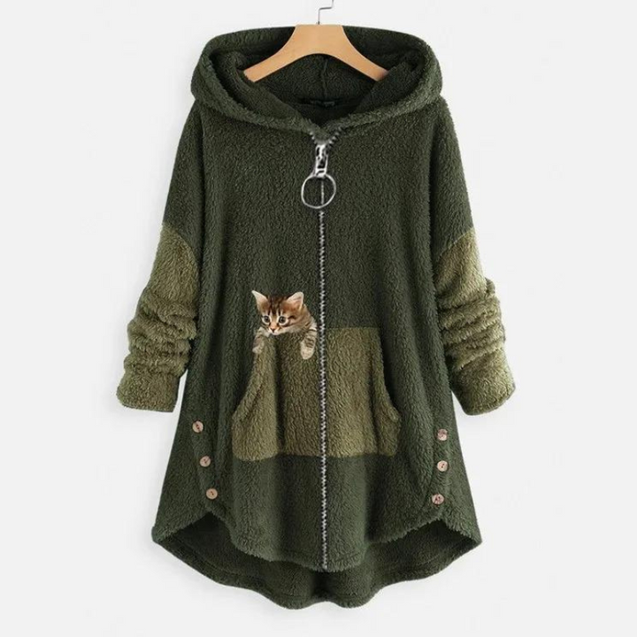 Agnes | Plüsch-Hoodie für Damen – Weich und Warm