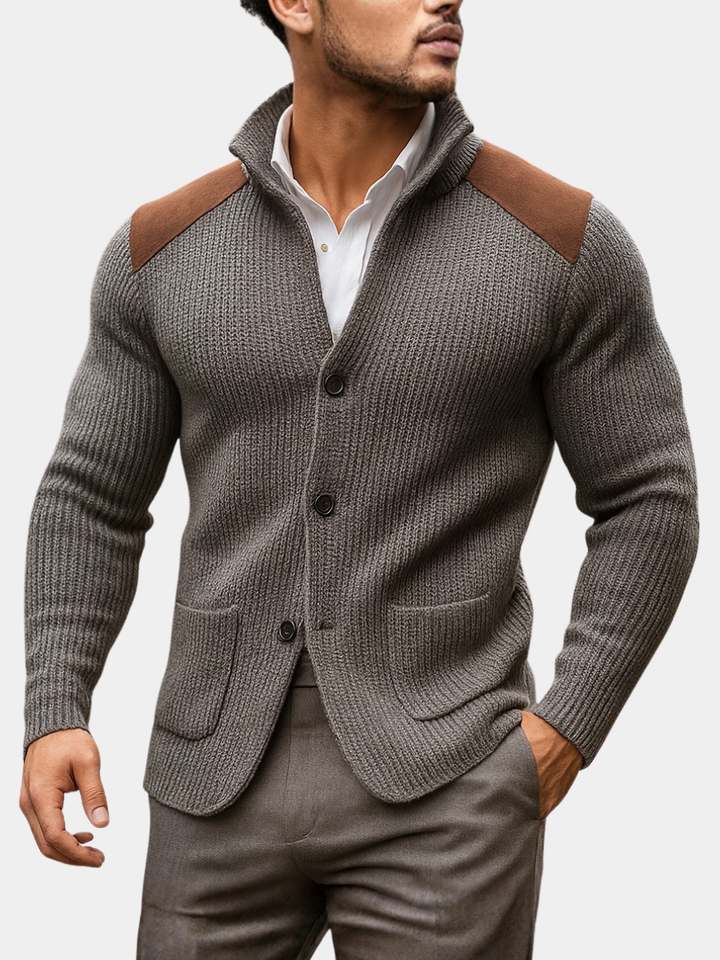 Ralph | Moderner Strukturierter Strick-Blazer Für Herren