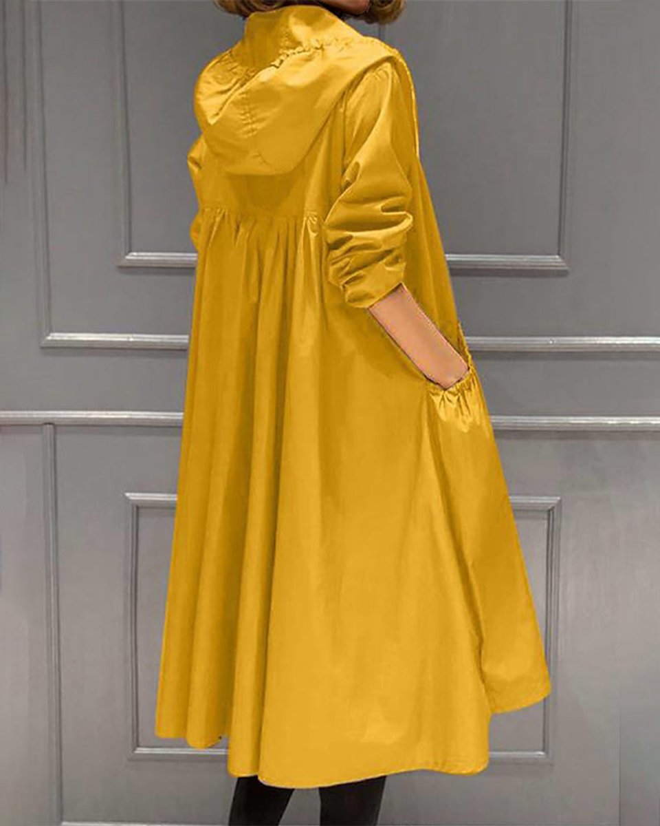 Amelie | Wasserabweisender Kapuzen-Trenchcoat mit Femininer Silhouette