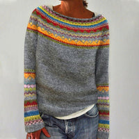 Michelle | Retro-Pullover Mit Farbenfrohem Vintage-Design
