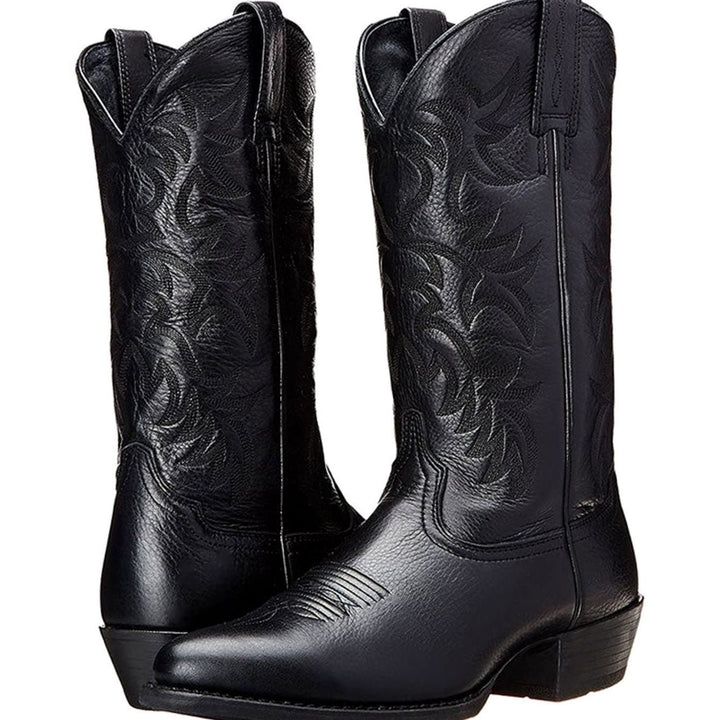 Hannah | Cowboystiefel – Damen mit Western-Stickerei Blockabsatz