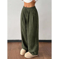 Laura | Hochtaillierte Wide-Leg-Hose mit Elastischem Bund