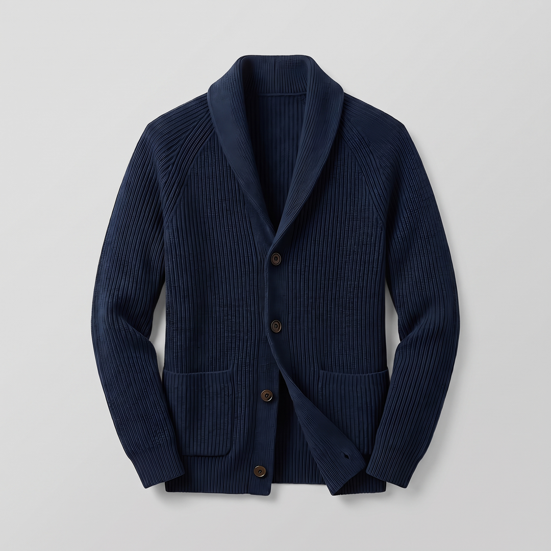 Ribbed | Ribbed Knit Blazer – Elegantes design für Männer