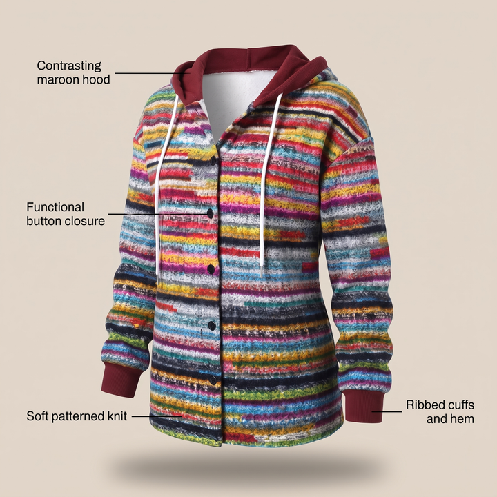 Glenna | Highland Plaid Hooded Coat – Modischer Komfort für Frauen